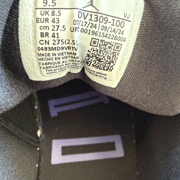 Nike Men's Black and White Sneakers with excellent condition - Picture 5 of 6